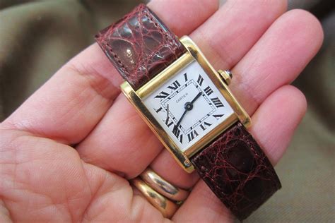 vintage cartier watch tank|cartier tank must preowned.